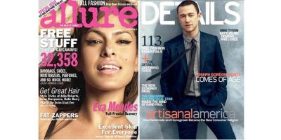Allure and Details magazine covers