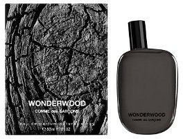 Comme des Garçons Wonderwood fragrance packaging