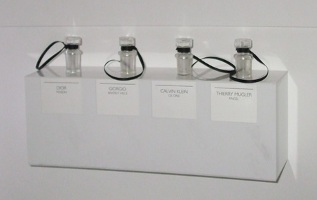 Sniffing vials, the Perfume Diaries exhibit
