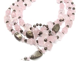 Olivier Durbano rose quartz necklace