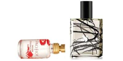 Pacifica Indian Coconut Nectar & Six Scents Series Three Beau Bow, fragrance bottles