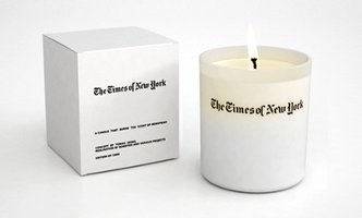Tobias Wong's The Times of New York candle
