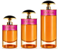 Prada Candy fragrance bottles