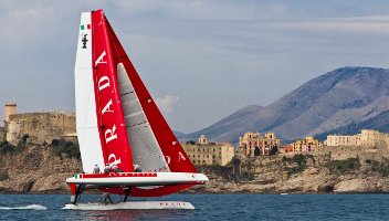 Gaeta, 03/04/12Luna Rossa AC45 training in GaetaPhoto: Â© Carlo Borlenghi