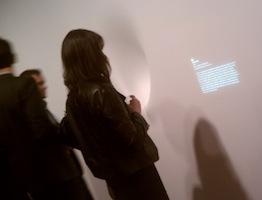 Art of Scent exhibit, main room, wall text