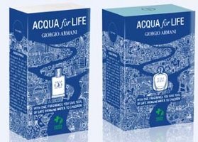 Acqua for Life editions of Acqua di Giò and Acqua di Gioia