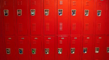 High school lockers