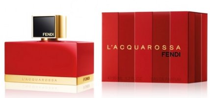 Fendi L'Acquarossa, perfume packaging
