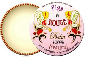 Figs & Rouge lip balm tin in Rambling Rose