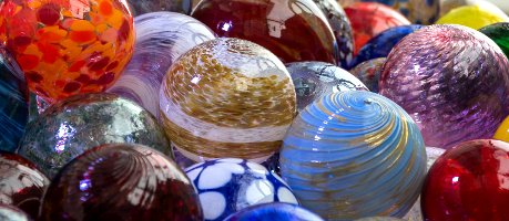 Corning glass ornaments