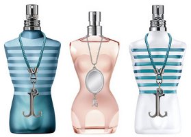 Jean Paul Gaultier collector bottles trio