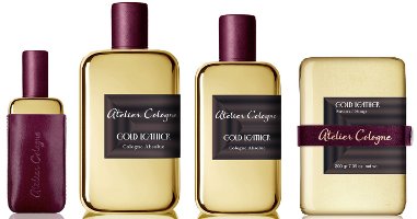 Atelier Cologne Gold Leather range
