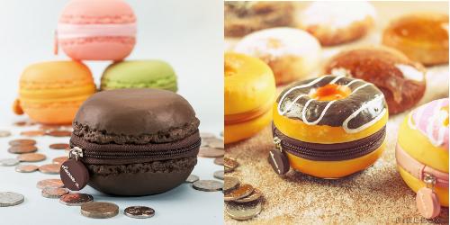 Firebox coin purses, macaron and doughnut