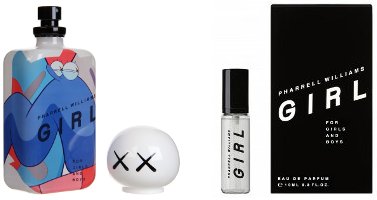 Comme des Garcons + Pharrell Williams Girl, 100 and 10 ml bottles