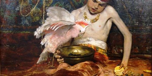 The Turkish Page by William Merritt Chase, detail