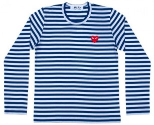 Comme des Garçons Play striped tee