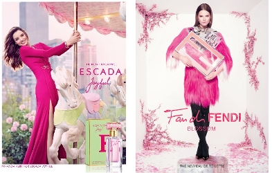 Escada Joyful & Fendi Fan di Fendi Blossom adverts