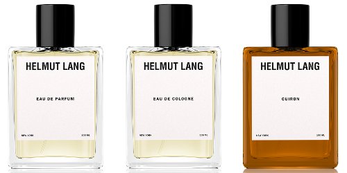 Helmut Lang Eau de Parfum, Helmet Lang Eau de Cologne and Cuiron