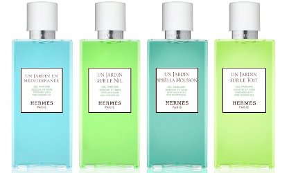 Hermès shower gels Jardin series