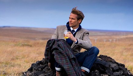 Johnnie Walker + Harris scented tweed