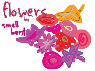 Smell Bent flowers logo