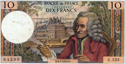 Voltaire bank note