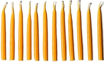 beeswax tapers