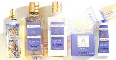 L'Occitane Iris Bleu & Iris Blanc, product range
