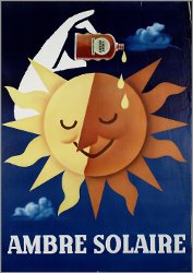 Ambre Solaire, vintage advert