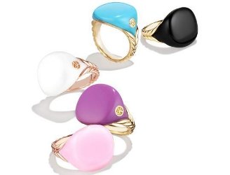 David Yurman Bubblegum Pinky Rings
