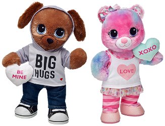 Build-A-Bear Workshop Sweet Hugs Swirl Bear and Sweet Hugs Pup