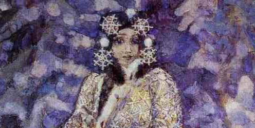 Mikhail Vrubel, The Snow Maiden, detail