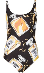 Moschino perfume print one piece