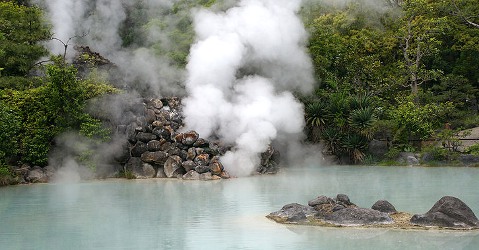 Shiraike Jigoku of Beppu Jigokumeguri, Beppu, Oita prefecture, Japan