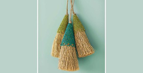 beaded vetiver tassels