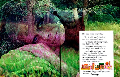 Fabergé Straw Hat, vintage advert 1