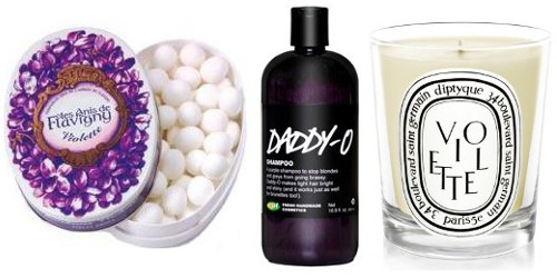 Violet beauty products, 1