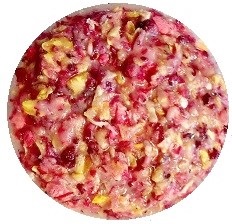 crushed rose petals