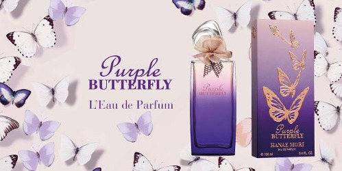 Hanae Mori Purple Butterfly