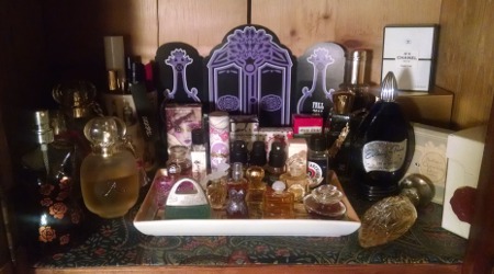 Jessica perfume shelf, four