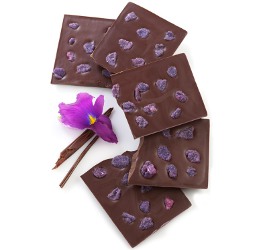 Sucré Candied Violet Chocolate Bar