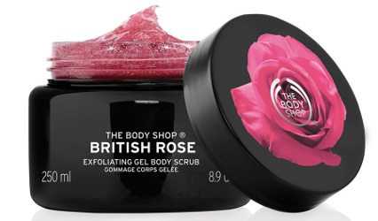 The Body Shop British Rose Exfoliating Gel Body Scrub