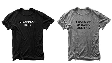 Hiro Clark and Le Labo scented T-shirts