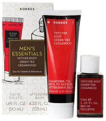 Korres Vetiver Root Green Tea Cedarwood gift set