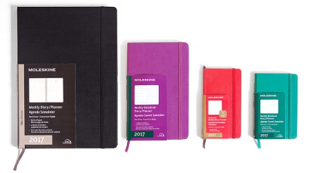 Moleskine planners for 2017