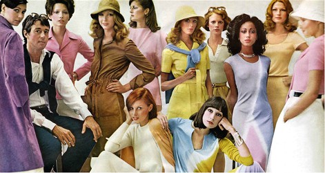 The Halstonettes, with Halston