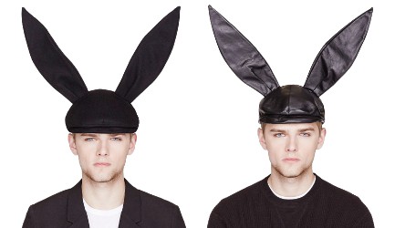 Comme des Garçons bunny caps