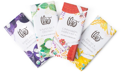 Theo Chocolate Fantasy Flavor 4 bar Collection