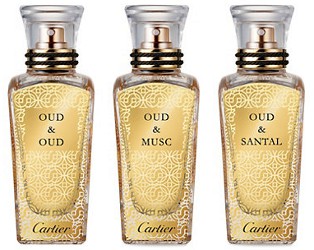  Cartier Les Heures Voyageuses limited edition travel bottles, oud collection