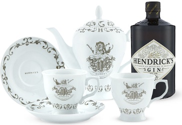 Hendricks Gin teapot and cups